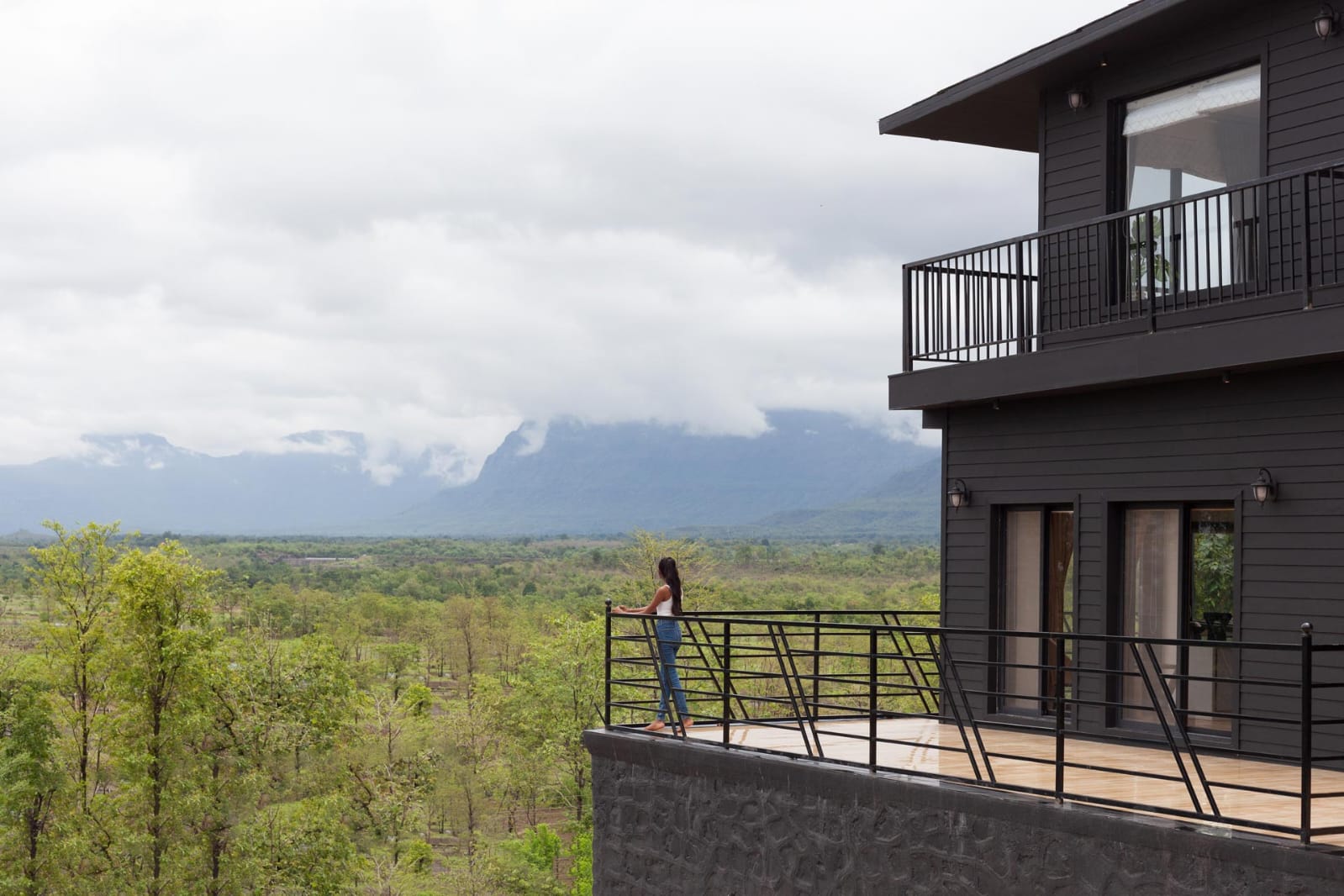 A shape villa in Murbad with lush green mountain view